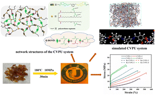 Graphical abstract: Special interplay of hydrogen bonds and dynamic covalent bonds in sustainable polyurethane vitrimers with excellent recyclability and reprocessability