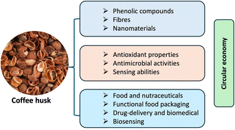 Graphical abstract: Bioactive compounds in coffee husk: extraction, functional properties, applications, and sustainable approach in circular economy