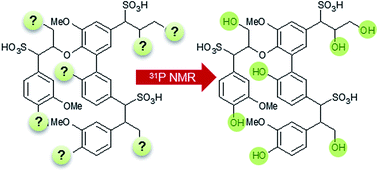 Graphical abstract: A novel quantitative 31P NMR spectroscopic analysis of hydroxyl groups in lignosulfonic acids