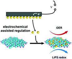 Graphical abstract: Precise anionic regulation of NiFe hydroxysulfide assisted by electrochemical reactions for efficient electrocatalysis