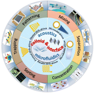 Graphical abstract: Acoustic microfluidics for colloidal materials and interface engineering