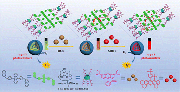 Graphical abstract: Switchover from singlet oxygen to superoxide radical through a photoinduced two-step sequential energy transfer process