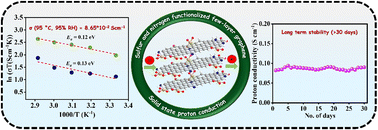 Graphical abstract: Remarkable solid-state proton conduction in sulfur- and nitrogen-functionalized few-layer graphene