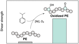 Graphical abstract: Cumene-mediated aerobic oxidation of polyethylene
