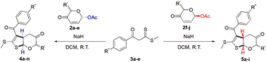 Graphical abstract: Diastereoselective thia-[3 + 2] cyclization of acetylpyranuloses and β-oxodithioesters