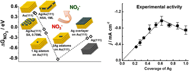 Graphical abstract: Theoretical design and experimental implementation of Ag/Au electrodes for the electrochemical reduction of nitrate