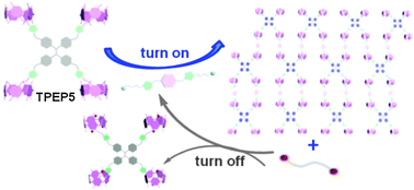 Graphical abstract: Controllable aggregation-induced emission based on a tetraphenylethylene-functionalized pillar[5]arene via host–guest recognition