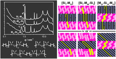 Graphical abstract: Discrete oligodimethylsiloxane–oligomethylene di- and triblock co-oligomers: synthesis, self-assembly and molecular organisation