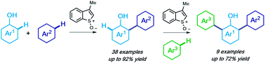 Graphical abstract: Sulfoxide-mediated oxidative cross-coupling of phenols