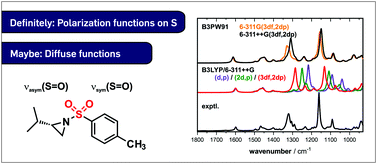 Graphical abstract: Basis set dependence of S [[double bond, length as m-dash]] O stretching frequencies and its consequences for IR and VCD spectra predictions