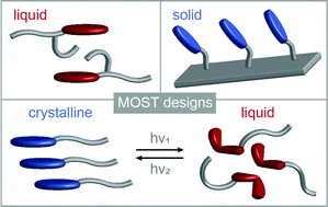 Graphical abstract: Solar energy conversion and storage by photoswitchable organic materials in solution, liquid, solid, and changing phases