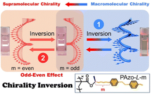 Graphical abstract: Unexpected chirality transition and inversion mediated by dissolution–aggregation and the odd–even effect