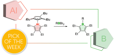 Graphical abstract: Boroles from alumoles: accessing boroles with alkyl-substituted backbones via transtrielation