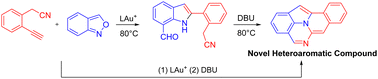 Graphical abstract: Synthesis of two nitrogen-containing polyaromatic compounds through gold catalysis/DBU-promoted cyclizations