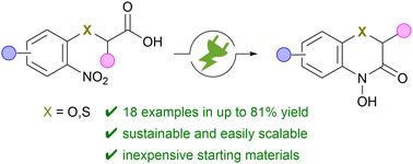 Graphical abstract: Simple electrochemical synthesis of cyclic hydroxamic acids by reduction of nitroarenes