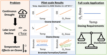 Graphical abstract: Quantifying drought-driven temperature impacts on ozone disinfection credit and bromate control