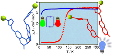 Graphical abstract: [2 + 2] Photocyclization converts thermally induced spin crossover effect into “hidden hysteresis” one