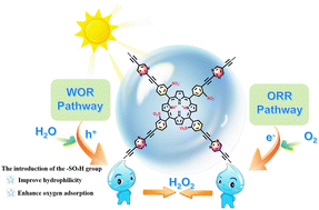 Graphical abstract: A sulfonic acid-functionalized donor–acceptor conjugated organic polymer for enhanced photocatalytic hydrogen peroxide production