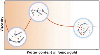 Graphical abstract: Trace water-induced anomalous diffusion in chlorinated imidazolium ionic liquids