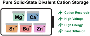 Graphical abstract: Amorphous coordination polymers for versatile Mg2+, Ca2+, Sr2+, Ba2+, and Zn2+ cation storage
