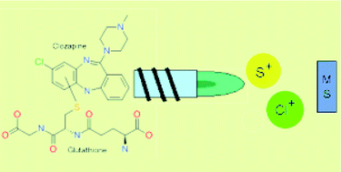 Graphical abstract: A comparison between HPLC-dynamic reaction cell-ICP-MS and HPLC-sector field-ICP-MS for the detection of glutathione-trapped reactive drug metabolites using clozapine as a model compound