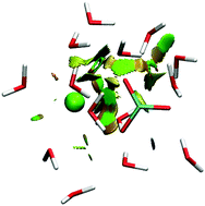 Graphical abstract: Ab initio calculations and reduced density gradient analyses of the structure and energetics of hydrated calcium fluoride and calcium carbonate