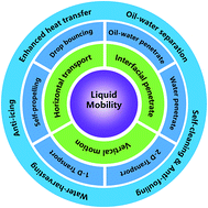 Graphical abstract: Liquid mobility on superwettable surfaces for applications in energy and the environment