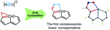 Graphical abstract: [3+2] cycloaddition reaction of metallacyclopropene with nitrosonium ion: isolation of aromatic metallaisoxazole