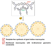 Graphical abstract: Bi-directional geometric constraints in the construction of giant dual-rim nanorings