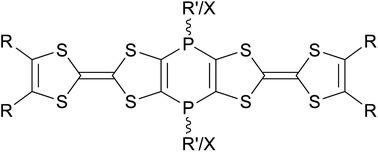 Graphical abstract: Access to and reactions of P-functional 1,4-dihydro-1,4-diphosphinines fused to two TTF units