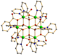 Graphical abstract: Magnetic exchange, anisotropy and excitonic fluctuations in a [NiII7] Anderson wheel