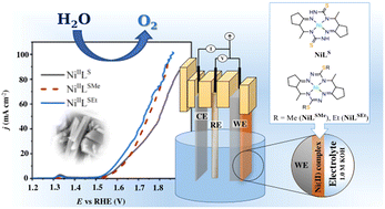 Graphical abstract: Nickel(ii) complexes with 14-membered bis-thiosemicarbazide and bis-isothiosemicarbazide ligands: synthesis, characterization and catalysis of oxygen evolution reaction