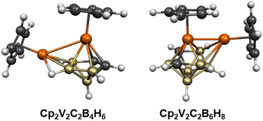 Graphical abstract: High-spin face-capped deltahedra in divanadadicarbaboranes are very different from the singlet structures of chromium analogues
