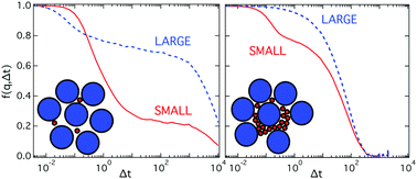 Graphical abstract: Different scenarios of dynamic coupling in glassy colloidal mixtures