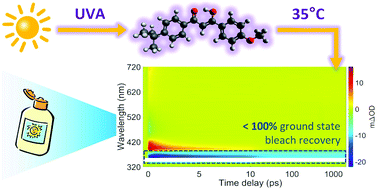 Graphical abstract: Determining the photostability of avobenzone in sunscreen formulation models using ultrafast spectroscopy