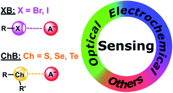 Graphical abstract: Halogen bonding and chalcogen bonding mediated sensing