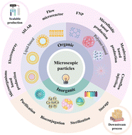 Graphical abstract: Scalable production of microscopic particles for biological delivery