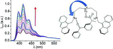 Graphical abstract: Polyamine receptors containing anthracene as fluorescent probes for ketoprofen in H2O/EtOH solution