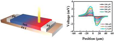 Graphical abstract: A high-performance flexible SnS photothermoelectric photodetector for temperature sensing function