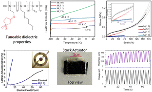 Graphical abstract: High dielectric permittivity sulfonyl-modified polysiloxanes as a dielectric for soft actuators