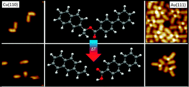 Graphical abstract: Dissociation and hierarchical assembly of chiral esters on metallic surfaces