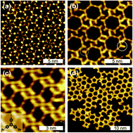 Graphical abstract: On-surface Ullmann polymerization via intermediate organometallic networks on Ag(111)