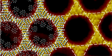 Graphical abstract: Kagome-like lattice of π–π stacked 3-hydroxyphenalenone on Cu(111)