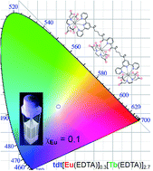 Graphical abstract: White-light emission from discrete heterometallic lanthanide-directed self-assembled complexes in solution