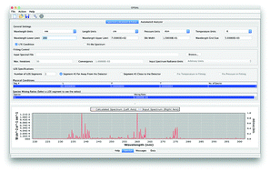 Graphical abstract: A software package for rigorously calculating optical plasma spectra and automatically retrieving plasma properties