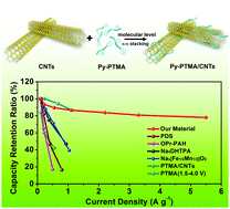 Graphical abstract: Molecular-level anchoring of polymer cathodes on carbon nanotubes towards rapid-rate and long-cycle sodium-ion storage