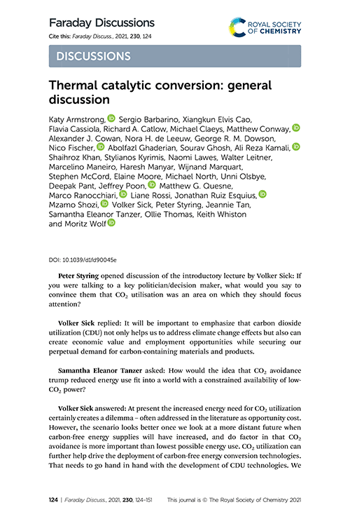 Thermal catalytic conversion: general discussion