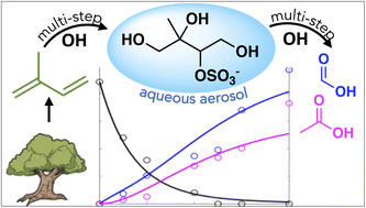 Graphical abstract: Emerging investigator series: aqueous oxidation of isoprene-derived organic aerosol species as a source of atmospheric formic and acetic acids