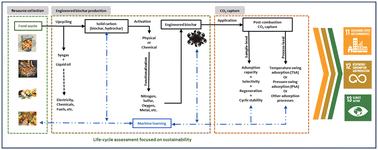 Graphical abstract: Sustainable valorisation of food waste into engineered biochars for CO2 capture towards a circular economy