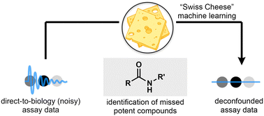 Graphical abstract: Deconvoluting low yield from weak potency in direct-to-biology workflows with machine learning